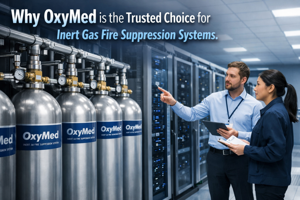 OxyMed Trusted Choice for Inert Gas Fire Suppression Systems